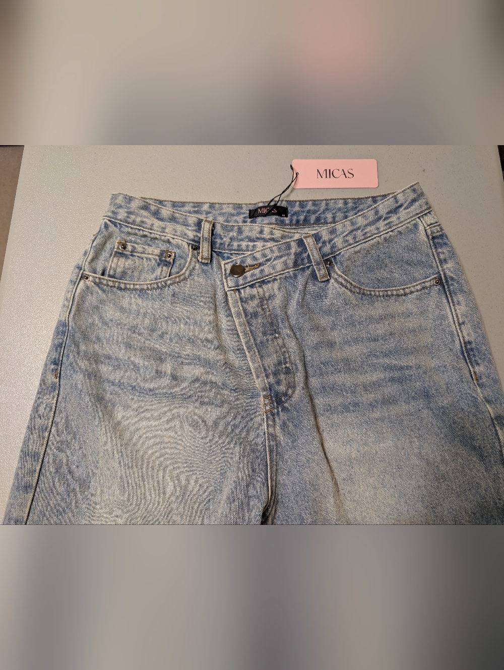 NWT Micas crossover button fly jeans, medium - Picture 3 of 9